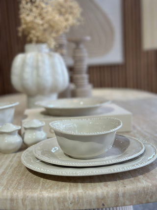 Pearls Beige Geschirrset 27 teilig