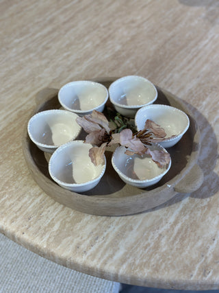 Pearls 6er Dip- Schälchen Set Beige