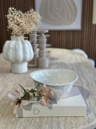 Pearls Salatschüssel  Beige