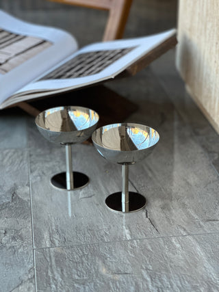 Aura 2er Dessertschale Set auf Fuß 10cm