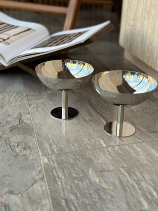 Aura 2er Dessertschale Set auf Fuß 13,5cm