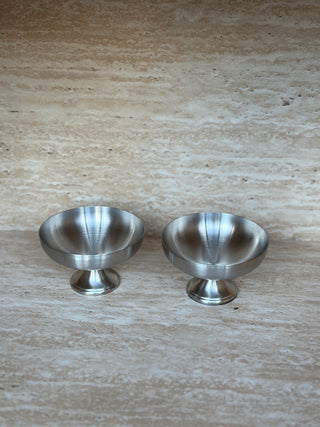 Aura 2er Dessertschale Set auf Fuß 150ml | matt