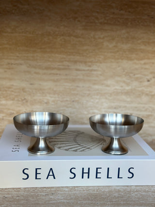 Aura 2er Dessertschale Set auf Fuß 150ml | matt