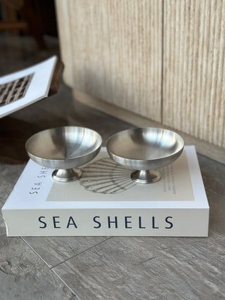 Aura 2er Dessertschale Set auf Fuß 250ml | matt