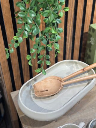 Essenza Salatbesteck 2 teilig aus Holz