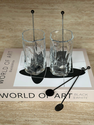 6er Longdrinklöffel smoked grey 18cm