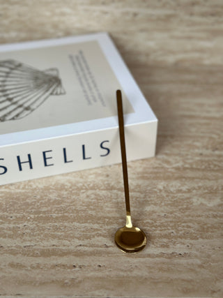 6er Longdrinklöffel gold 17cm