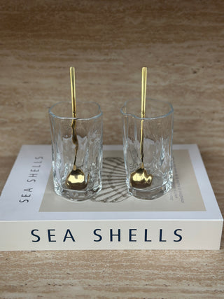 6er Longdrinklöffel gold 17cm