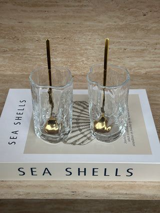 6er Longdrinklöffel gold 17cm