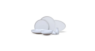 Lunel White 27 tlg. Geschirrset für 6 Personen weiß Lily