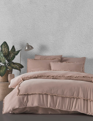 Maddax Dark Rosa Bettwäsche Set 4 tlg. 200x220cm