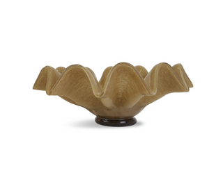 Byon Lorin Glasschale Beige/Braun 30 cm