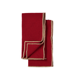 Edith Serviette 45x45 cm 2er-Pack Weinrot
