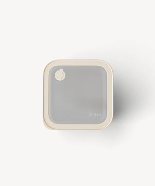 Glas Frischhaltedose Beige 600ml Transparent Quadratisch