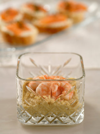 Pasabahce Timeless Glas Schalen eckig 4er Set