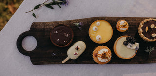 XL Servierbrett 60x15xH1,5cm Rural dunkles Holz Chop