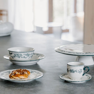 Cake stand 32.5xH9cm green Cyril