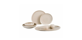 Wave Beige Geschirrset beige 27 tlg. für 6 Personen