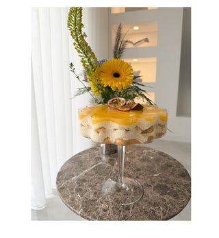 Patisserie Glasschale auf Fuß – Obst- & Servierschale 22xH24cm