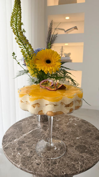 Patisserie Glass Bowl on Stand – Fruit & Serving Bowl 22xH24cm