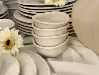 Pearls 6er Dip- Schälchen Set Beige
