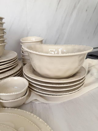 Pearls Salatschüssel  Beige