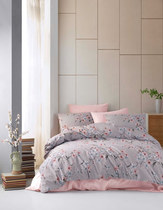 YESIM PINKGREY Bettwäsche Set 4 tlg. 200x220cm
