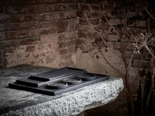 Rural Glasuntersetzer 6er Set dark Holz