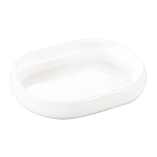 Bondy Oval Porzellan Platte klein 13,9 x 10,1 cm weiss