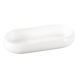 Bondy Oval Porzellan Servierschüssel groß 35x18 cm weiss – Emirtex Home