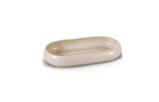 Bondy Beige Porzellan Servierschüssel oval groß 35x18 cm – Emirtex Home