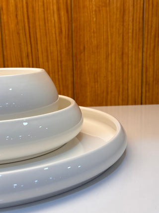 Bondy Geschirrset für 6 Personen 18 tlg mit tiefe Teller weiss v2