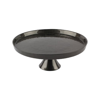 Rexy Schwarz Tortenplatte auf Fuß groß 32cm