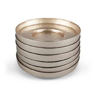 Rexy Champagner 6 er Untersetzer für Teegläser