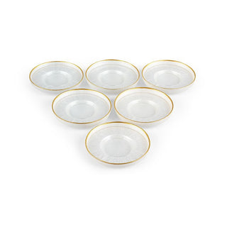 Rexy Pearl Gold 6 er Untersetzer für Teegläser