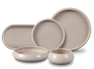 Bondy Beige Geschirrset – 25-teilig für 6 Personen