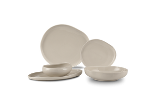 Barles Taupe Geschirrset – 25-teilig für 6 Personen