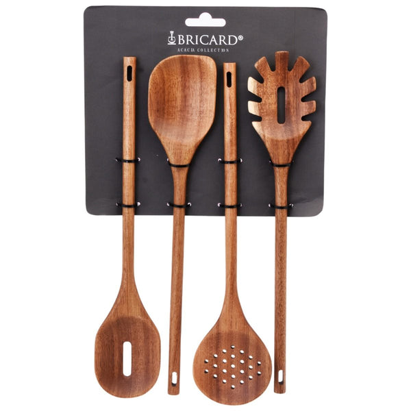 Akazie Küchenutensilien Set 4 Tlg