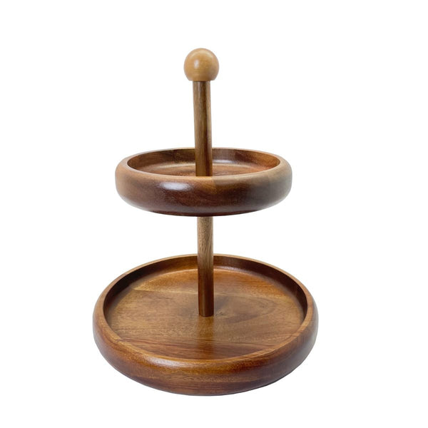 Servier-Etagere aus Akazienholz
