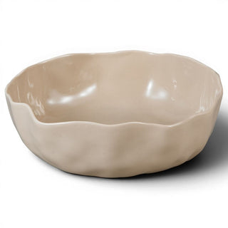 Wave Beige Salad Bowl 23cm
