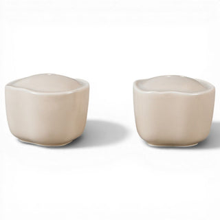 Bonnes Weiß - Beige 27 tlg. Geschirrset für 6 Personen