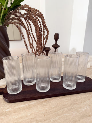 Terra Corta Grande Lines Longdrinkgläser 6er Set