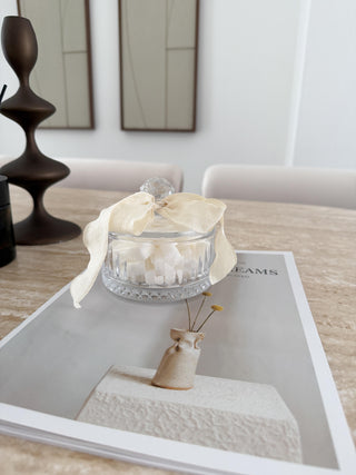 Elisa Glasschale mit Deckel 10,5cm - Zuckerdose