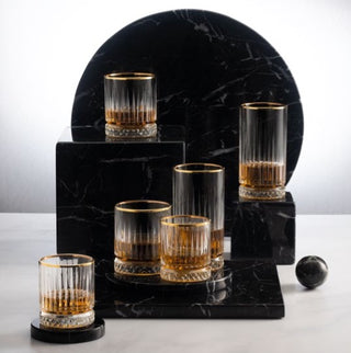 Pasabahce Elysia Gold 4er Longdrink Glas 280 ml Golden Touch