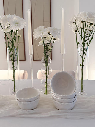 Pearly Weiss 6er Schälchen Set