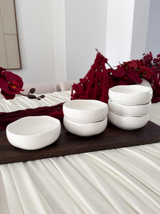 Diva Weiss 6er Müsli Schalen  Set- 12 cm