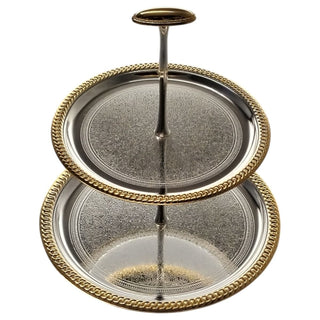 Fugurato Etagere Silber- Gold