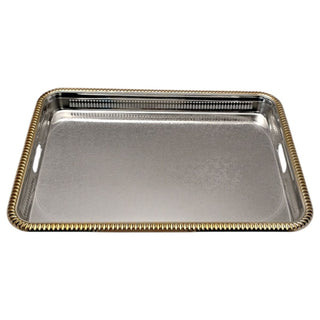 Fugurato Tablett 45x31cm Silber- Gold