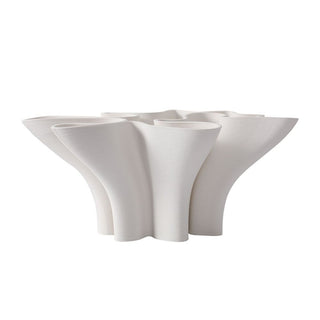 Vase Rosa 35x15cm weiss