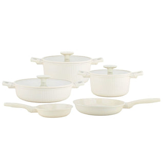 Ferveo Luna Kochgeschirrset 8-teilig, Creme